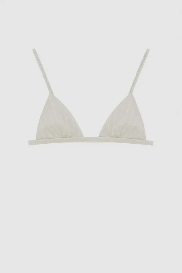 Patrizia Pepe Lingerie And Beachwear Flannel Bra Grey 8211 Women