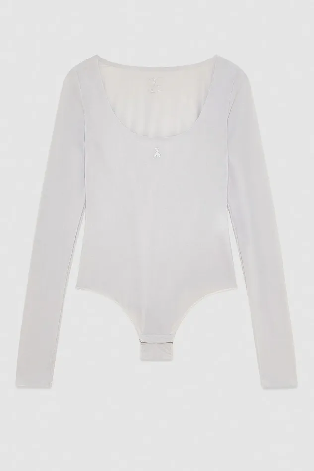 Patrizia Pepe Lingerie And Beachwear LongSleeved Body Grey 8211 Women