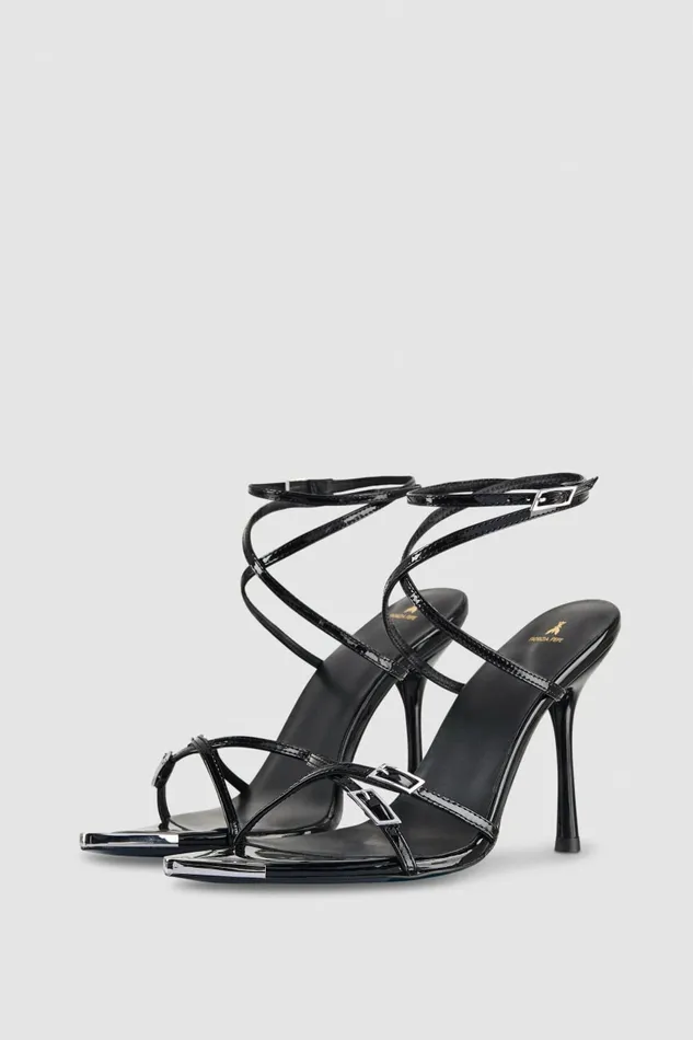 Patrizia Pepe Sandals Sandal With Heel And Ankle Strap Black 8211 Women