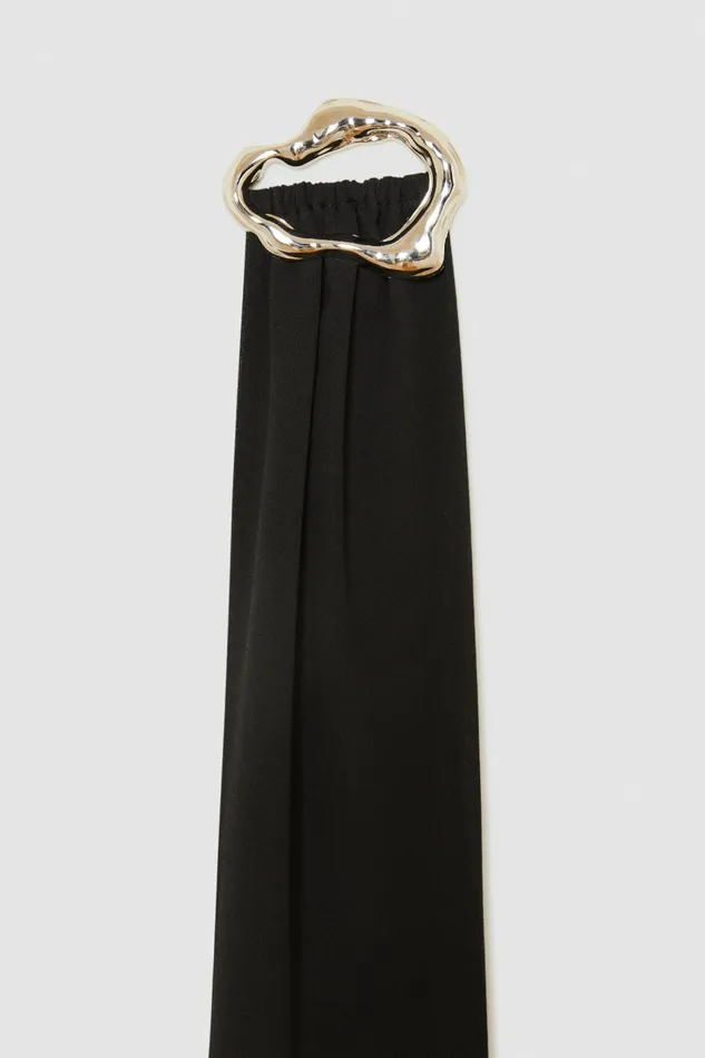 Patrizia Pepe Scarves Jeweled Sash Black 8211 Women