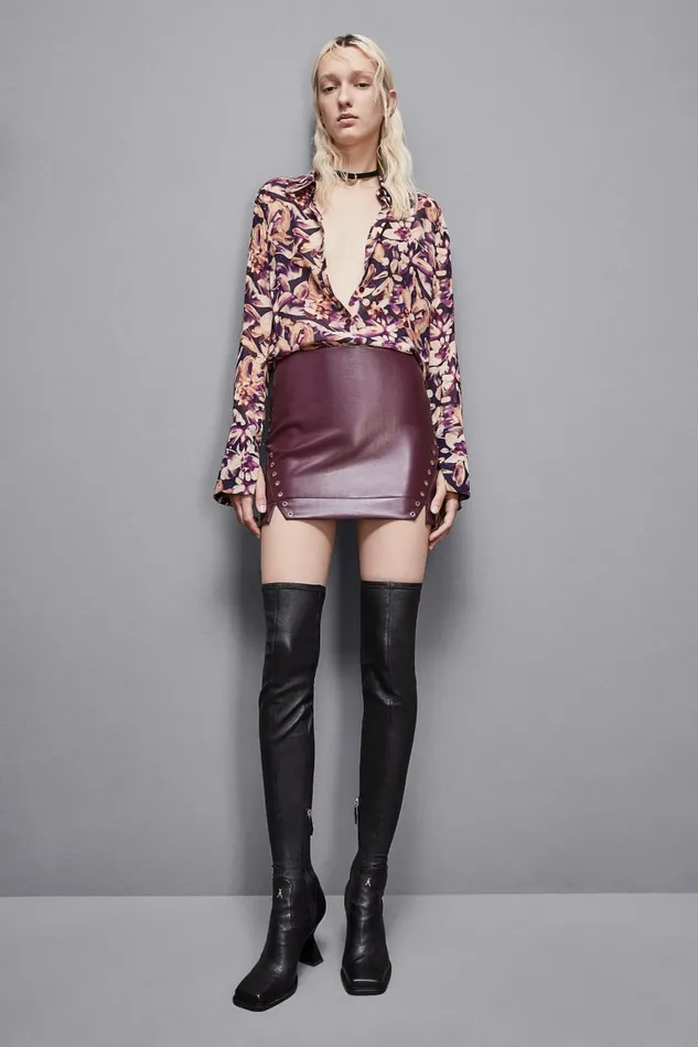 Patrizia Pepe Skirts Mini Skirt With Zipper Red 8211 Women