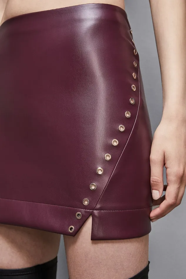 Patrizia Pepe Skirts Mini Skirt With Zipper Red 8211 Women