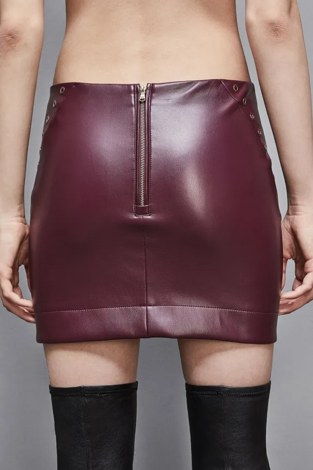 Patrizia Pepe Skirts Mini Skirt With Zipper Red 8211 Women