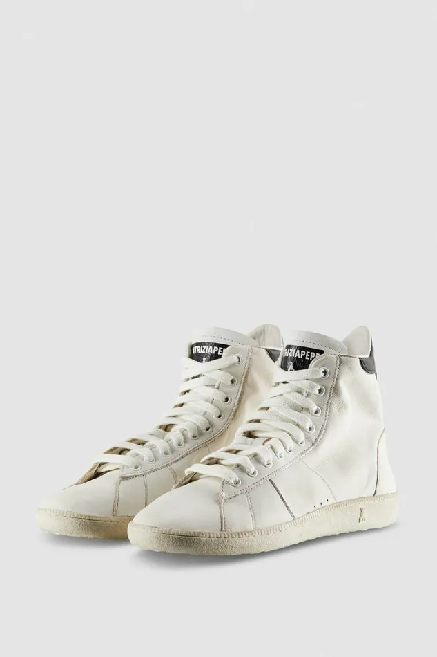 Patrizia Pepe Sneakers Skin HiSneakers 03993 In Nappa Leather White 8211 Women