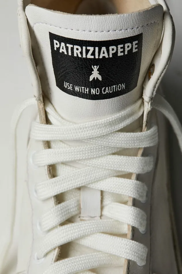 Patrizia Pepe Sneakers Skin HiSneakers 03993 In Nappa Leather White 8211 Women