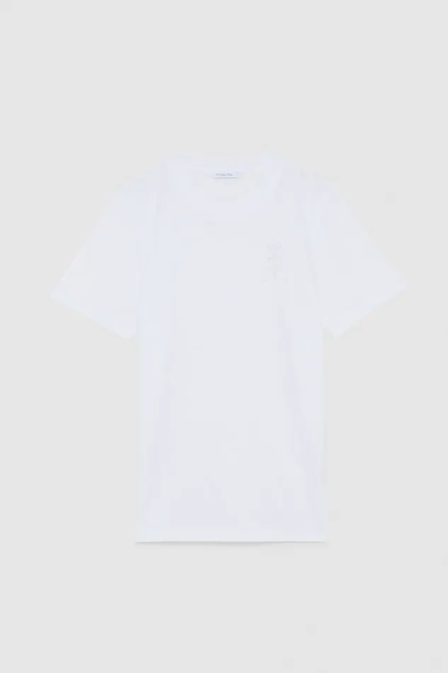 Patrizia Pepe Tops ShortSleeved TShirt In Cotton With Fly Patch White 8211 Women
