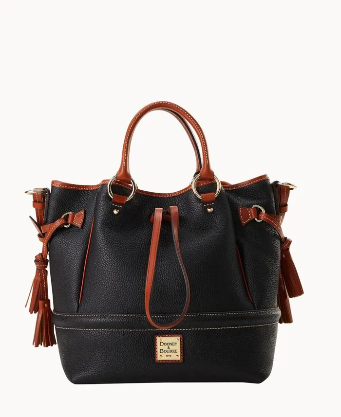 Pebble Grain Buckley Bag Black Woman Dooney and Bourke Satchels