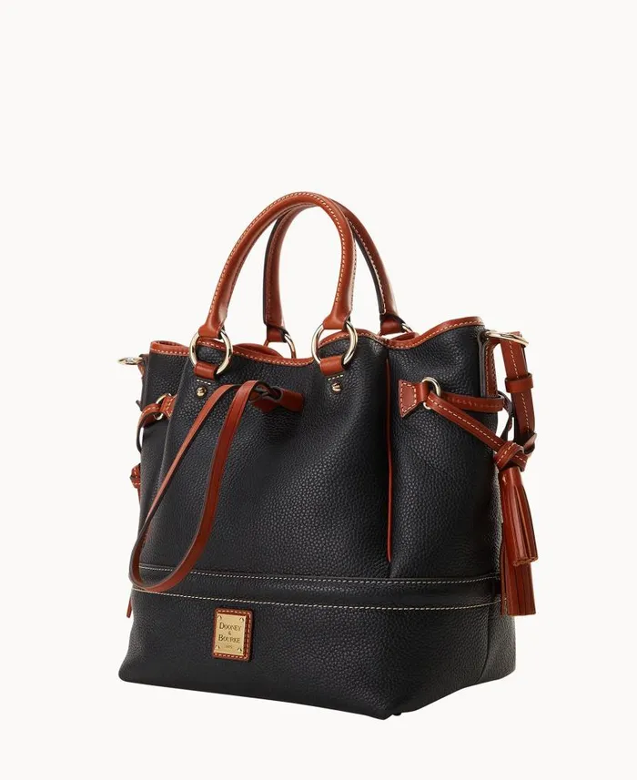 Pebble Grain Buckley Bag Black Woman Dooney and Bourke Satchels Pebble Grain Buckley Bag Black Woman Dooney and Bourke Satchels