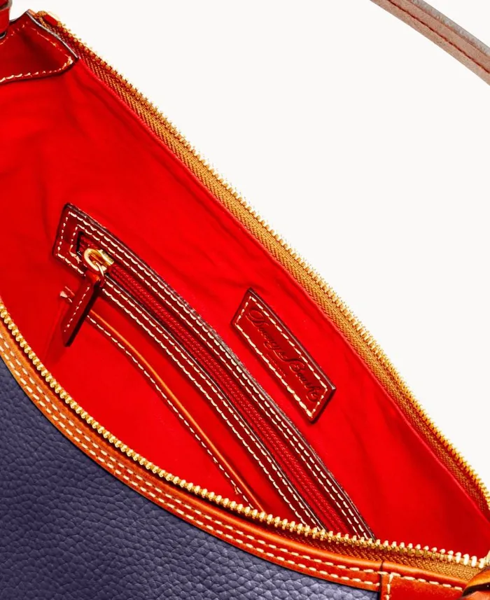 Pebble Grain Hobo Midnight Blue Woman Dooney and Bourke Shoulder Bags Pebble Grain Hobo Midnight Blue Woman Dooney and Bourke Shoulder Bags