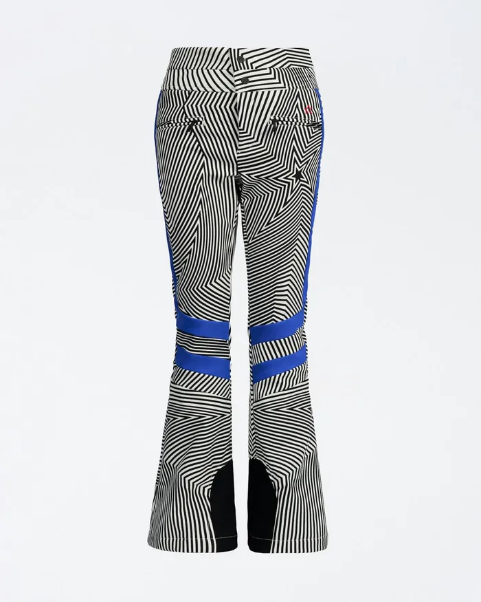 Perfect Moment HighWaist Aurora Flare Ski Pant Warped Star Print Women Pants