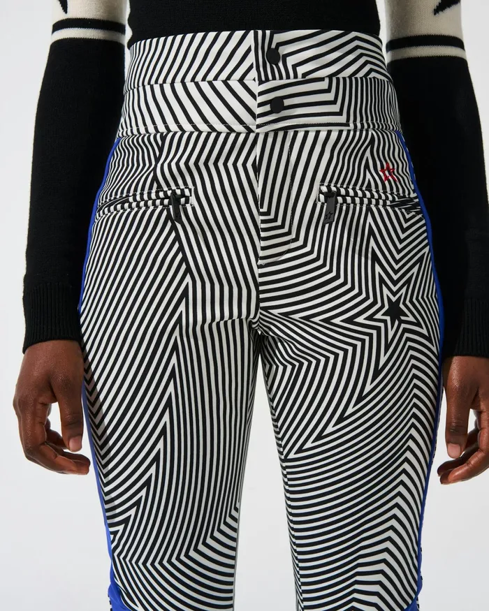 Perfect Moment HighWaist Aurora Flare Ski Pant Warped Star Print Women Pants