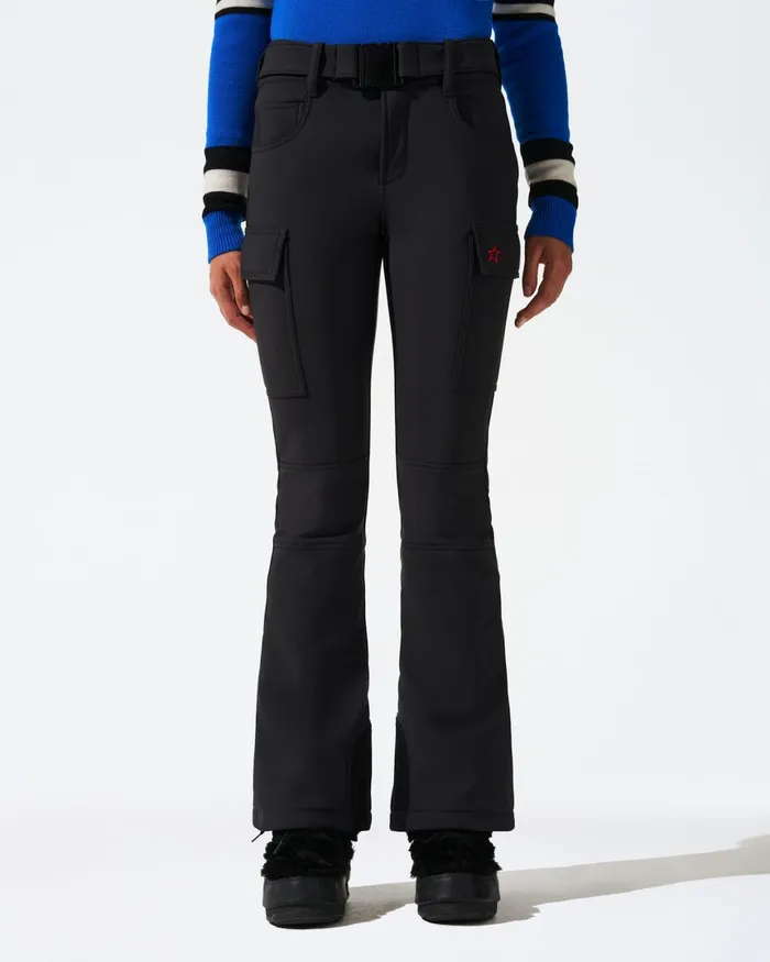Perfect Moment MidRise Cargo Ski Pant Black Women Pants