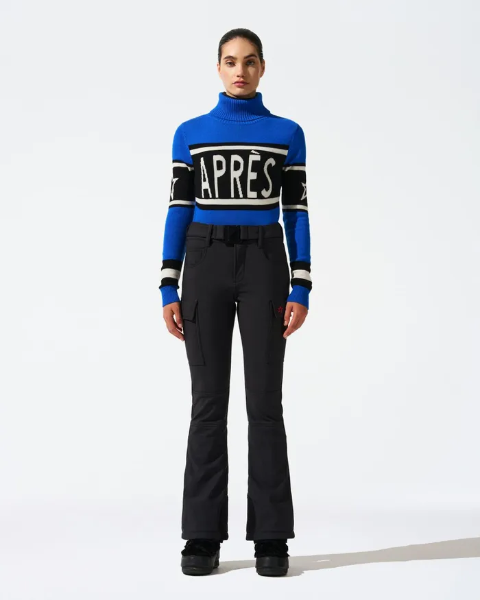 Perfect Moment MidRise Cargo Ski Pant Black Women Pants
