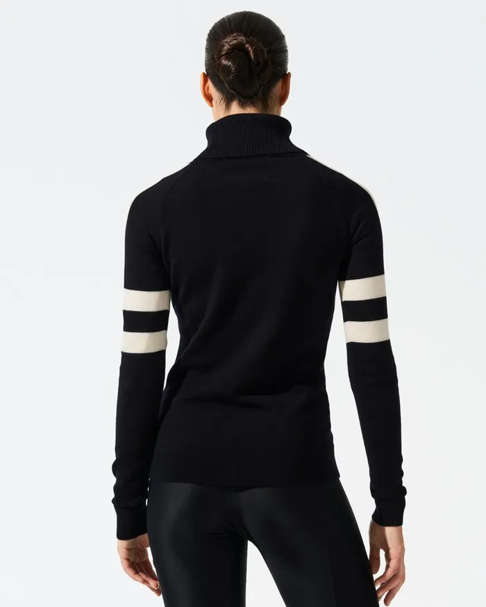 Perfect Moment Neve Merino Wool Sweater Navy Women Tops