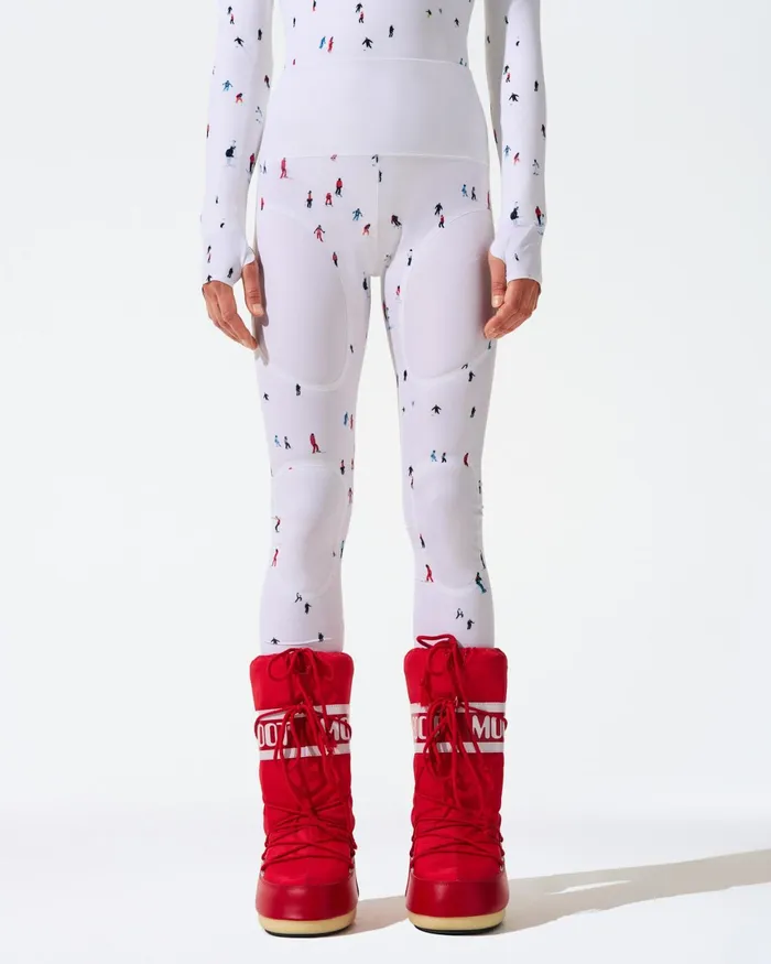 Perfect Moment PM X Dede Johnston Compression Legging Dede Ski Print Women Base Layers