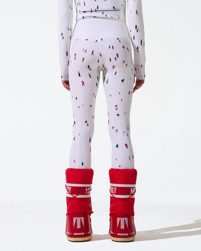 Perfect Moment PM X Dede Johnston Compression Legging Dede Ski Print Women Base Layers