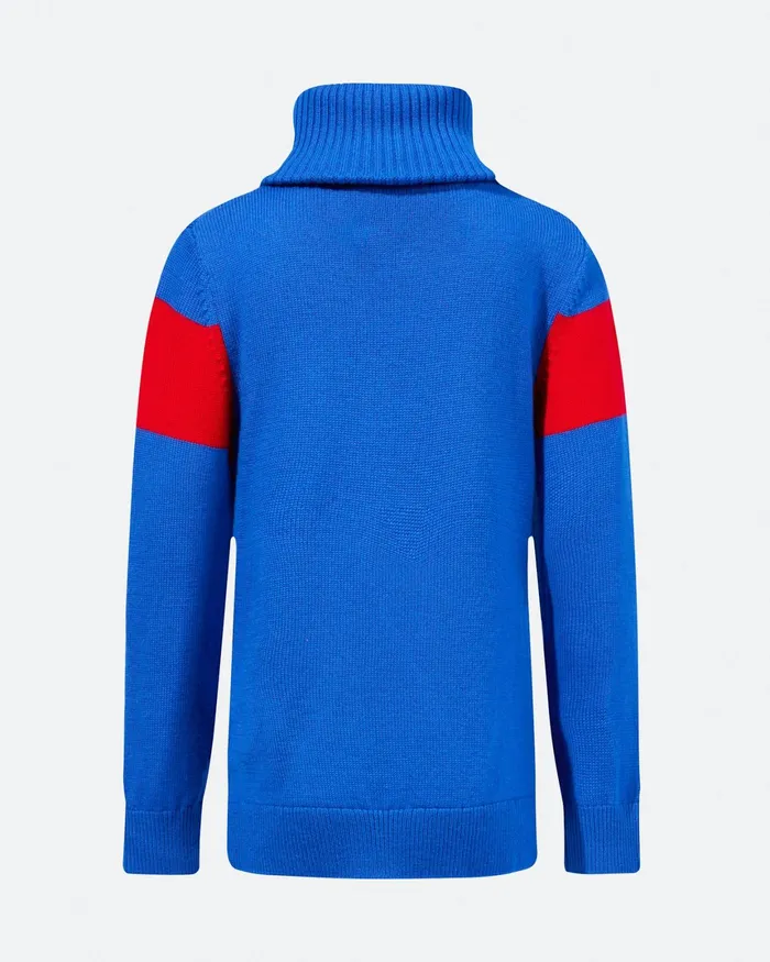 Perfect Moment Ski Merino Wool Turtleneck True Indigo Kids Knitwear