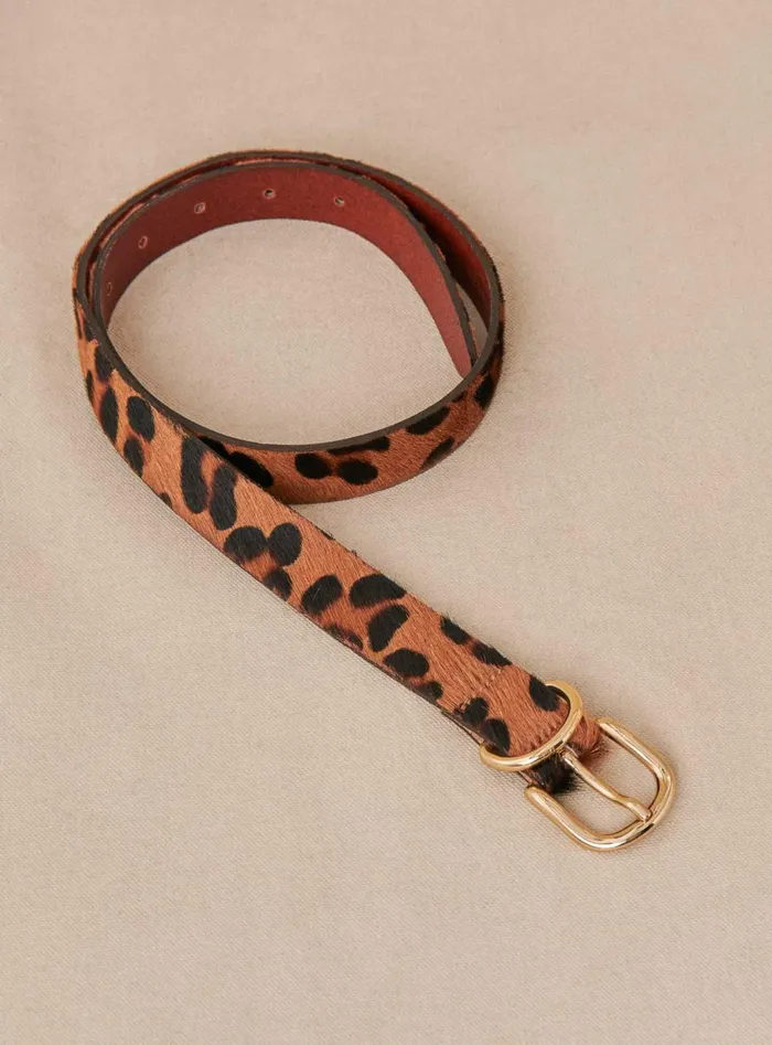 Petite Mendigote Belts Fw24 Ceinture Astrid Pony Leopard 8211 Women