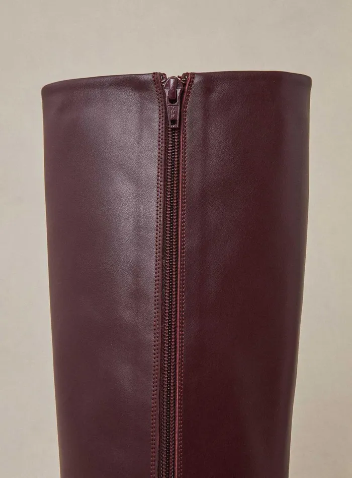 Petite Mendigote Boots Fw24 Bottes A Talon Ciano Bordeaux 8211 Women