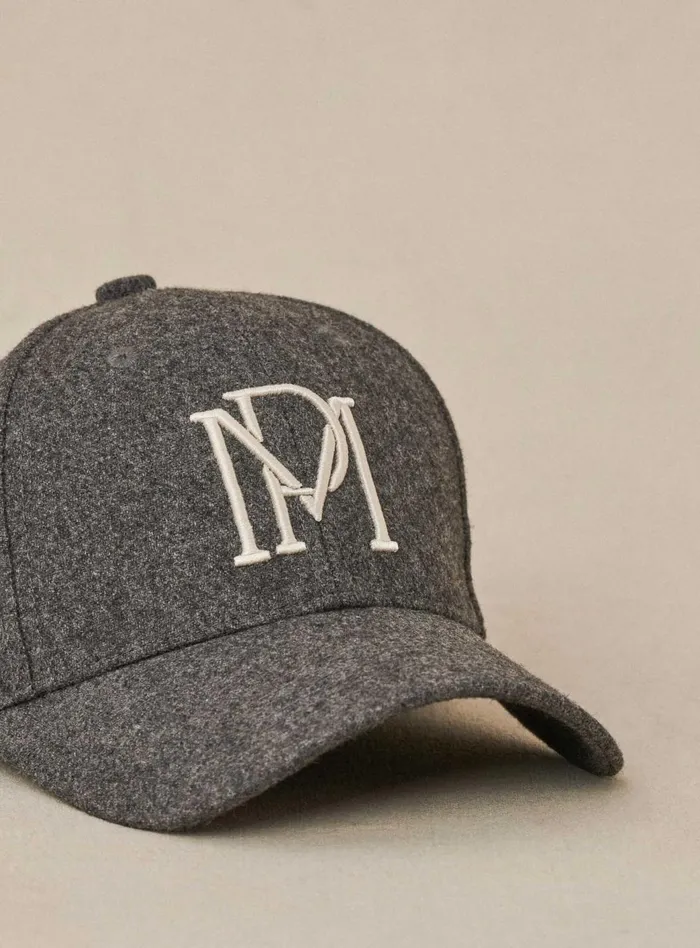 Petite Mendigote Caps and Scarves Fw24 Casquette Anouk Lainage Gray 8211 Women