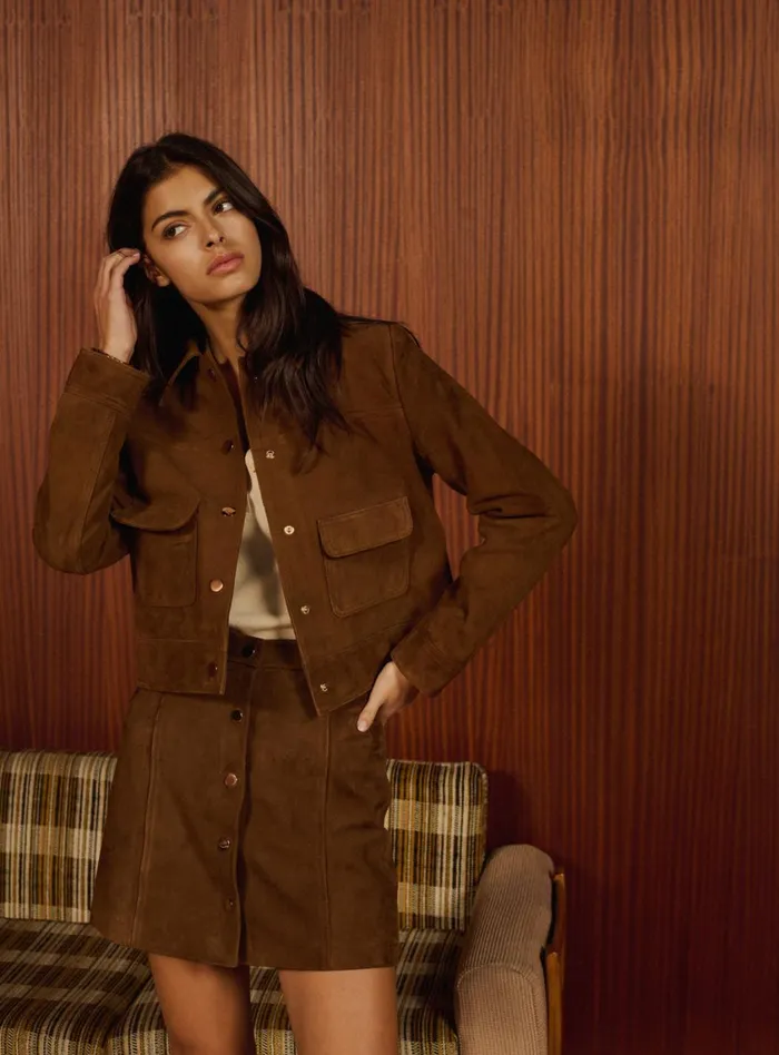 Petite Mendigote Jackets and Coats Orelia Jacket Brown 8211 Women