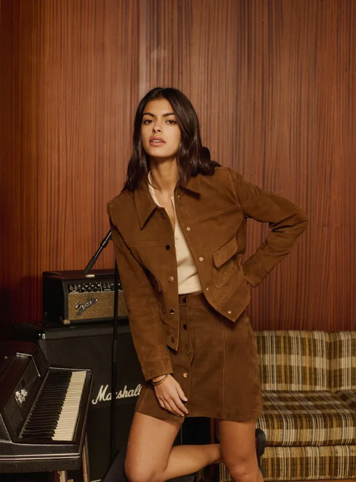 Petite Mendigote Jackets and Coats Orelia Jacket Brown 8211 Women