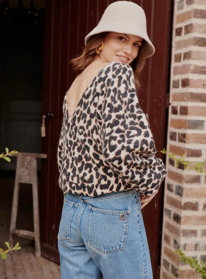 Petite Mendigote Meshes Fw24 Maille Mayden Leopard Camel 8211 Women