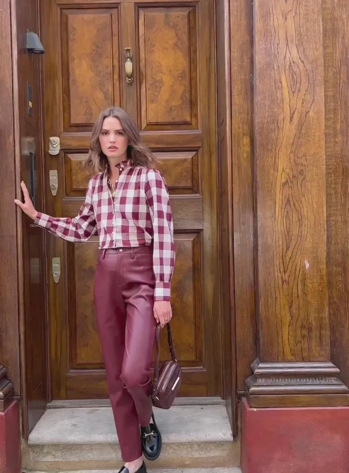 Petite Mendigote Pants Fw24 Pantalon Phoebe Bordeaux 8211 Women