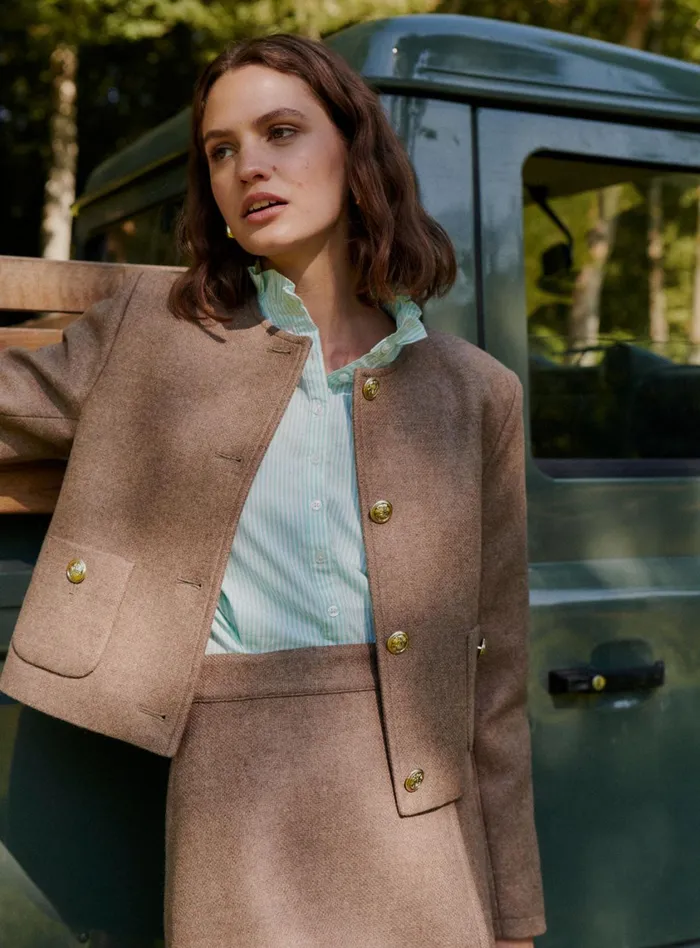 Petite Mendigote Tailors Fw24 Veste Octavie Beige 8211 Women