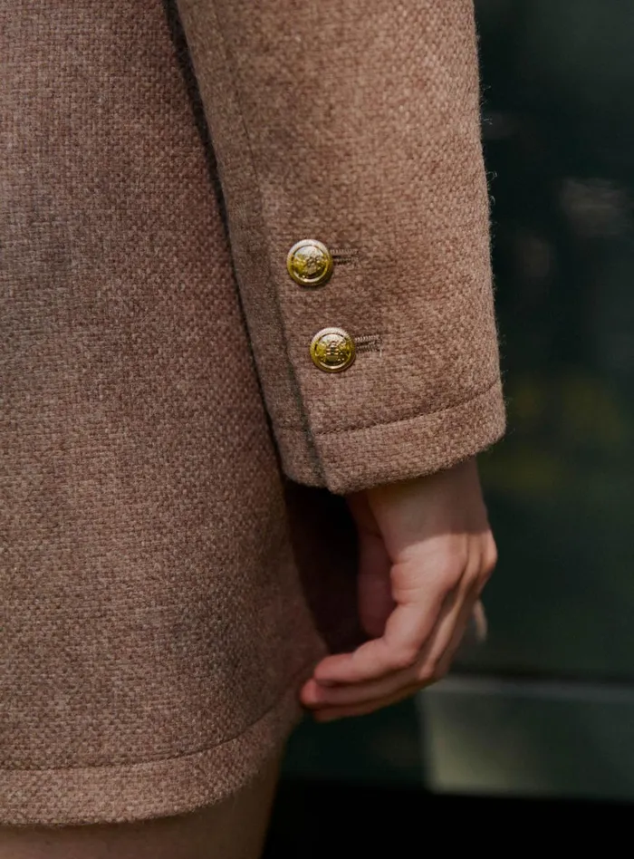 Petite Mendigote Tailors Fw24 Veste Octavie Beige 8211 Women