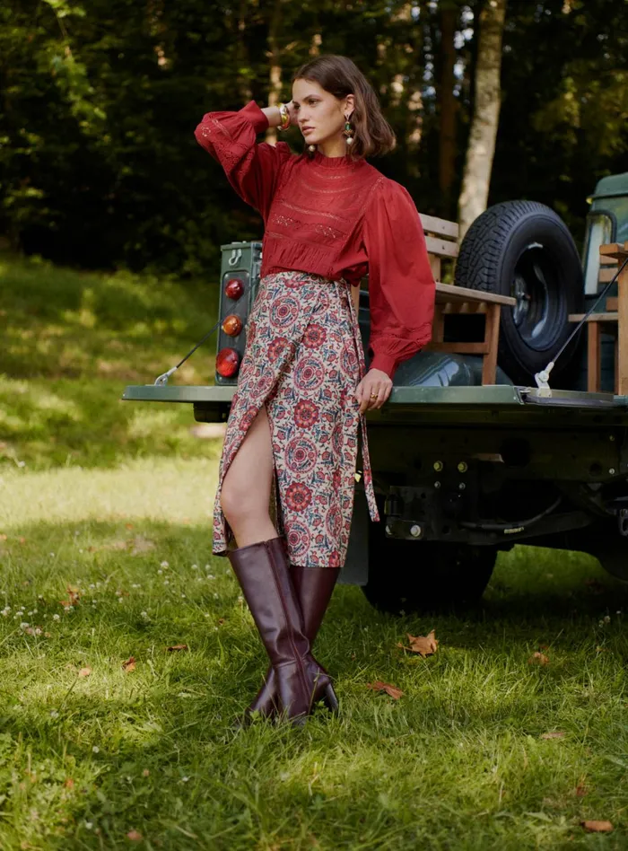 Petite Mendigote Tops Blouses Fw24 Top Tokyo Red 8211 Women