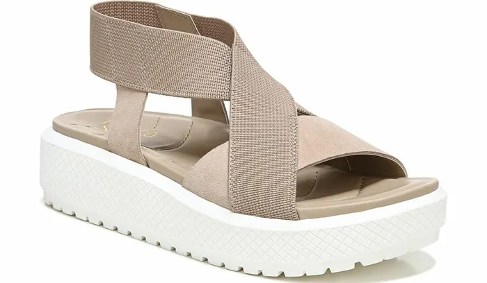 Platform Women Franco Sarto Franco Niko Platform Sandal Summer Beige Suede
