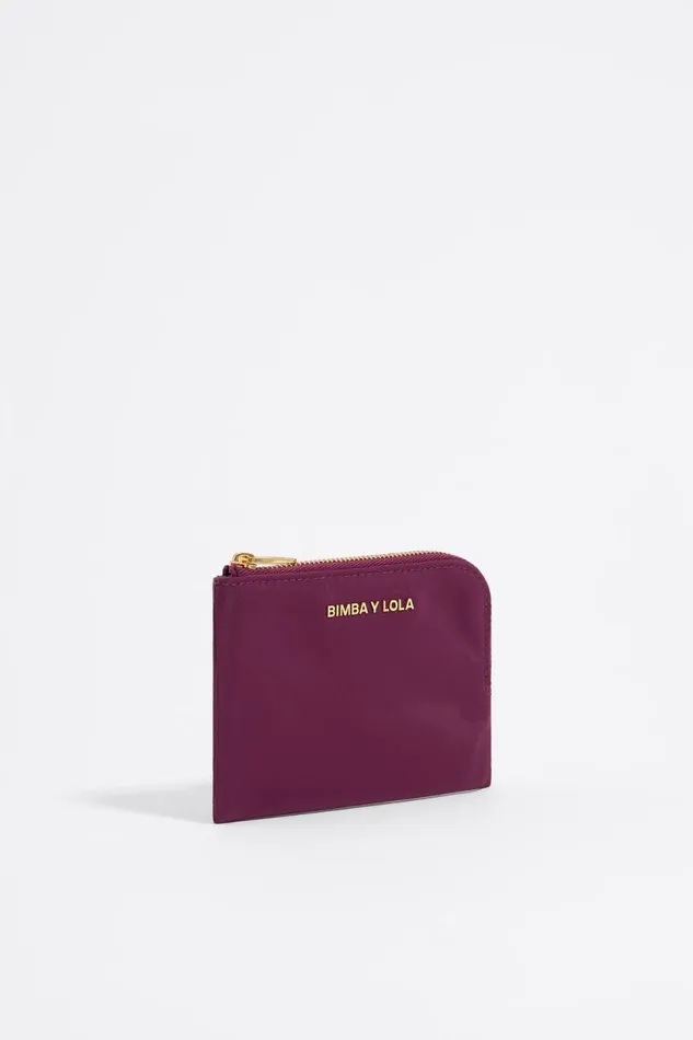 Plum Nylon Coin Purse Plum Women Bimba Y Lola Wallets And Coin Purses