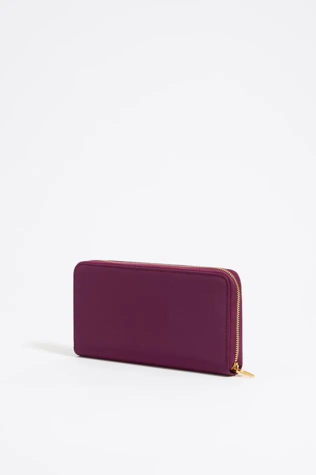 Plum Nylon Horizontal Wallet Plum Women Bimba Y Lola Billfolds Plum Nylon Horizontal Wallet Plum Women Bimba Y Lola Billfolds