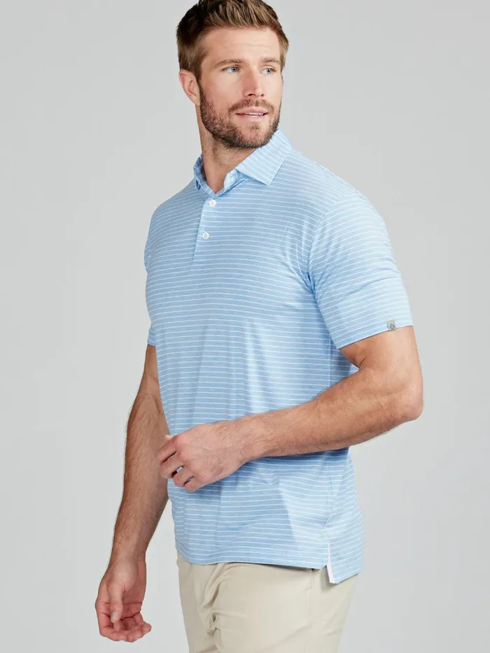 Polo Shirts Men Tasc Performance Cloud Lightweight Polo Brookline Stripe
