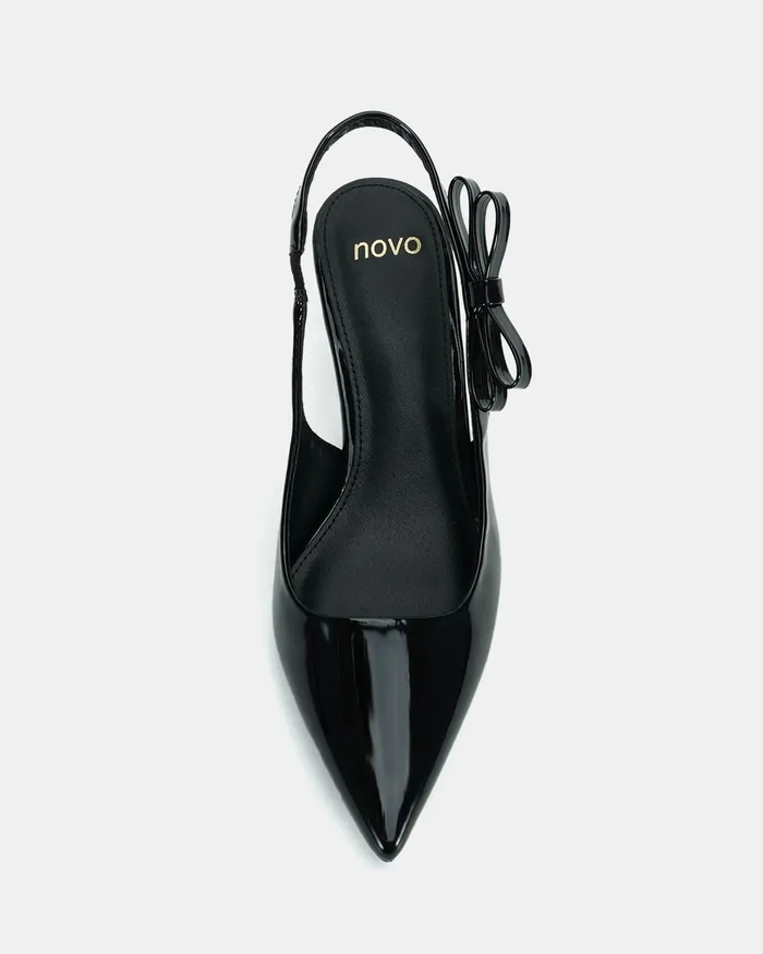 Pumps NOVO Shoes Women INDI Black Patent Pumps