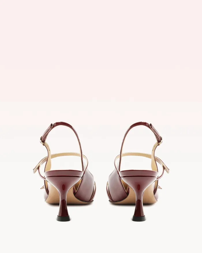 Pumps Women Alexandre Birman Tita 60 Slingback Cherry Lacquer Alexandre Birman Slingback Pumps Cherry Lacquer