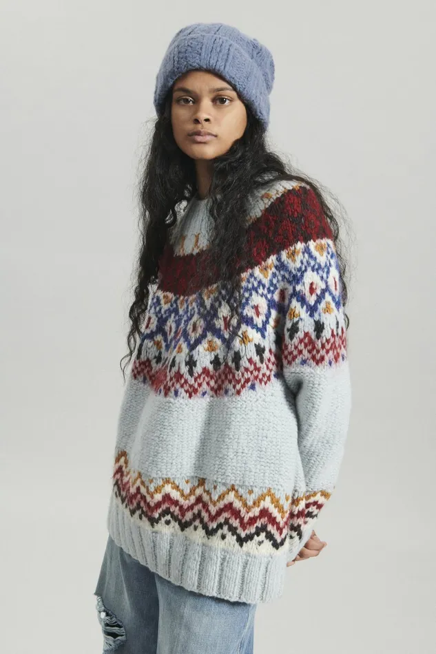 Rachel Comey Knits Women Ballo Pullover Sky Multi