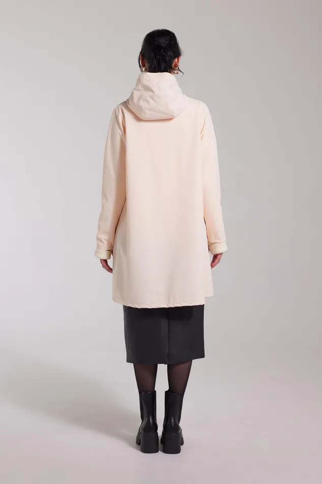 Raincoats Women Stutterheim Mosebacke Lightweight Matte Zip Raincoat Peach