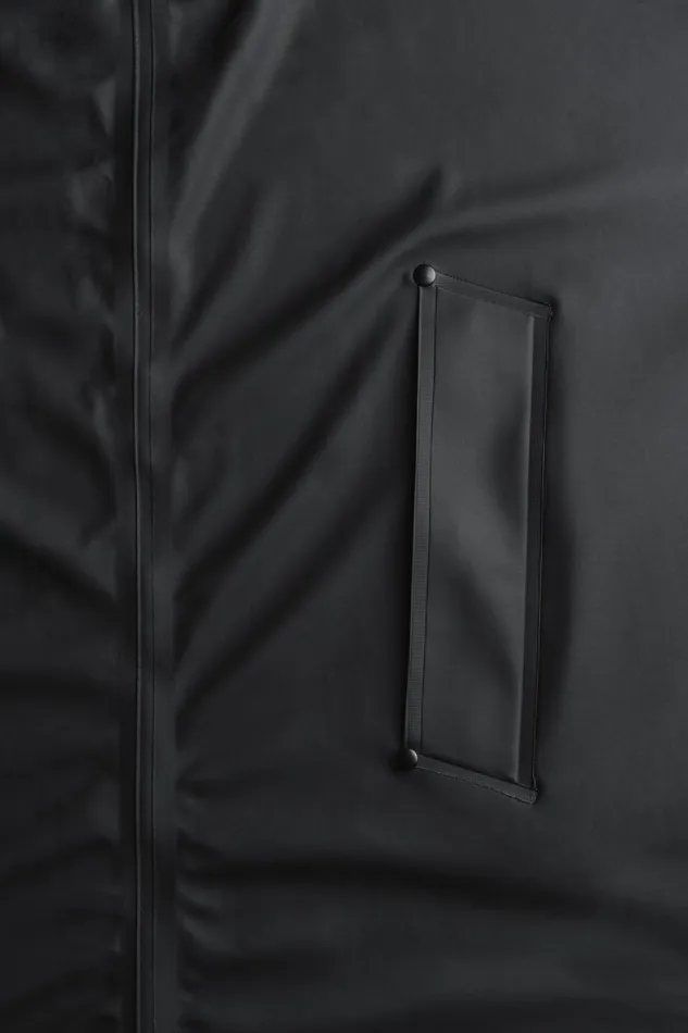 Raincoats Women Stutterheim Mosebacke Lightweight Zip Raincoat Black