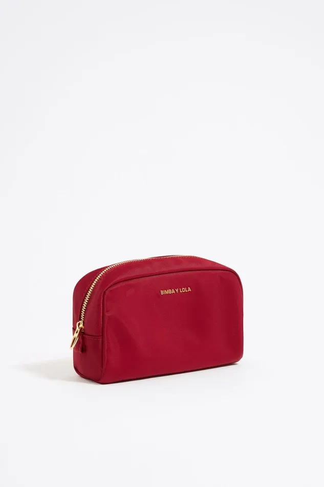 Red Nylon Makeup Case Red Women Bimba Y Lola Vanity Pouches