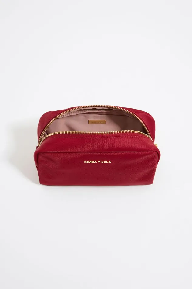 Red Nylon Makeup Case Red Women Bimba Y Lola Vanity Pouches Red Nylon Makeup Case Red Women Bimba Y Lola Vanity Pouches