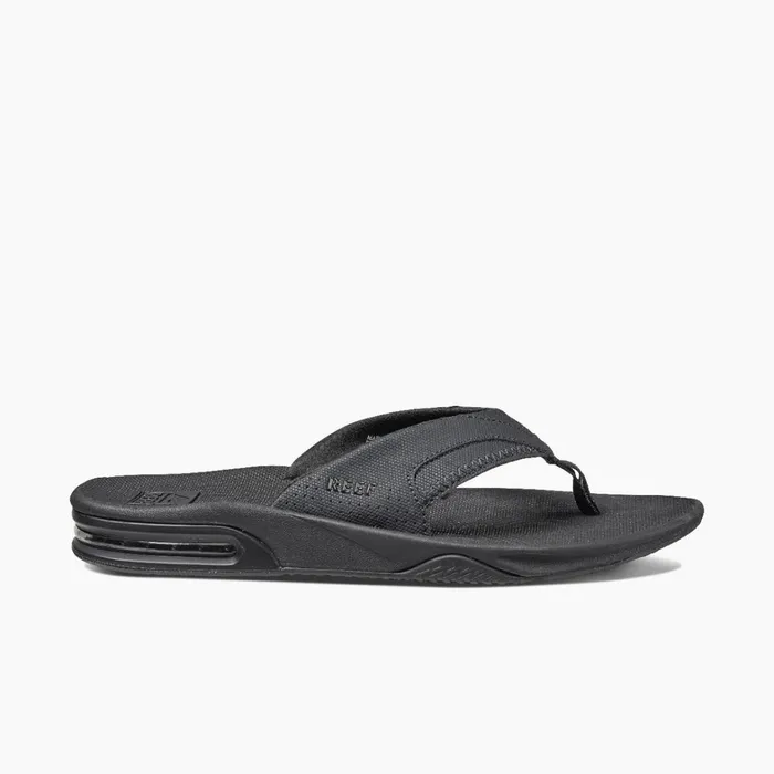 Reef Flip Flops Fanning All Black 8211 Men