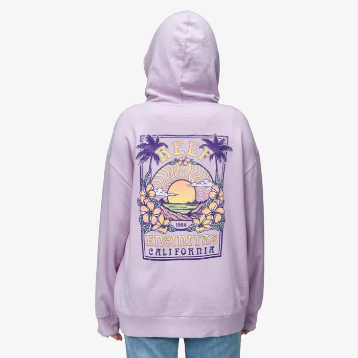 Reef Hoodies Sweaters and Jackets Boyfriend Hoodie Lavendar Frost 8211 Women