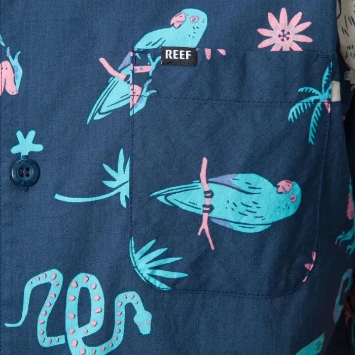 Reef TShirts and Shirts Roy Short Sleeve Shirt Insigna Blue 8211 Men Reef TShirts and Shirts Roy Short Sleeve Shirt Insigna Blue 8211 Men