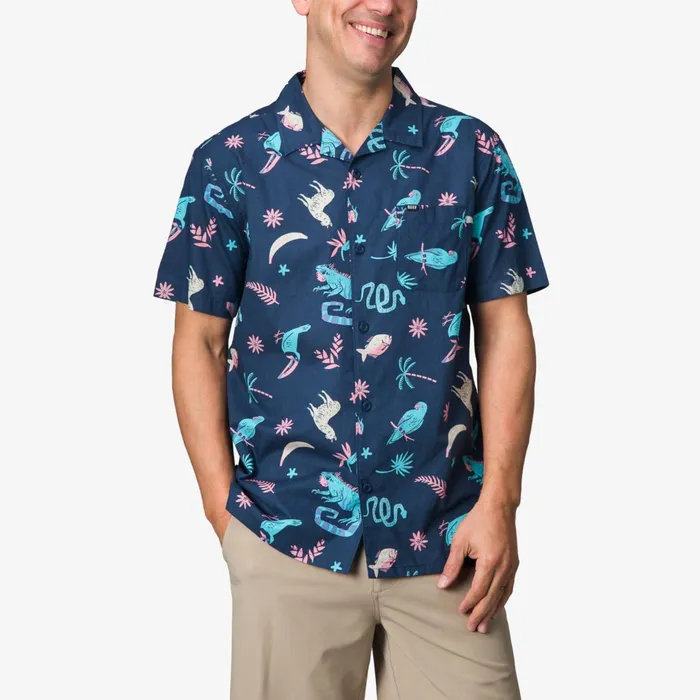 Reef TShirts and Shirts Roy Short Sleeve Shirt Insigna Blue 8211 Men Reef TShirts and Shirts Roy Short Sleeve Shirt Insigna Blue 8211 Men