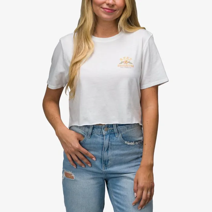 Reef TShirts Tanks and Dresses Super Crop Tee Marshmellow 8211 Women