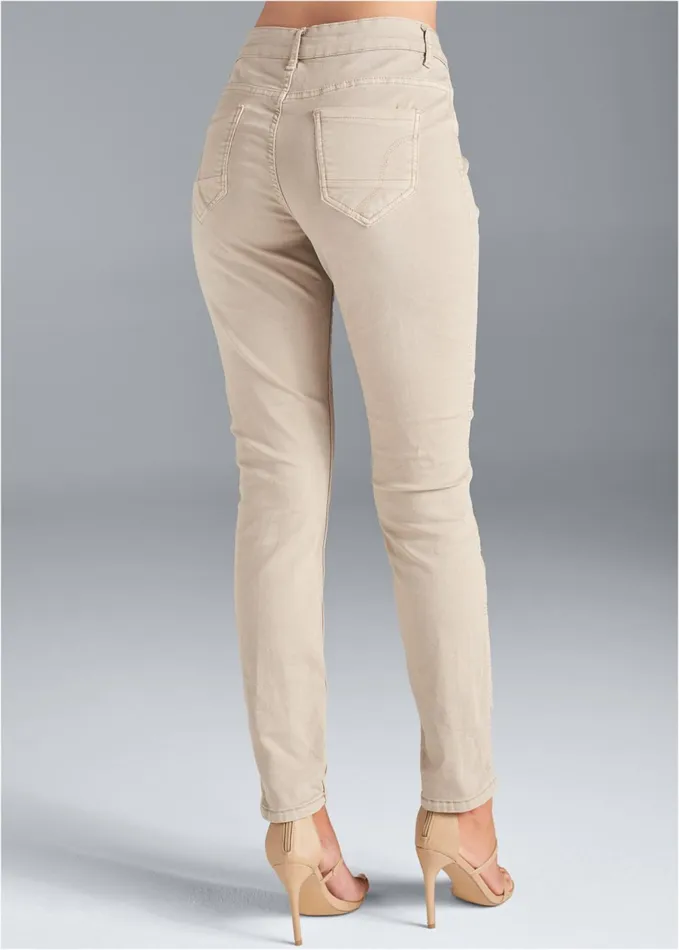 REVERSIBLE JEANS Tan Multi Women VENUS Denim Solutions