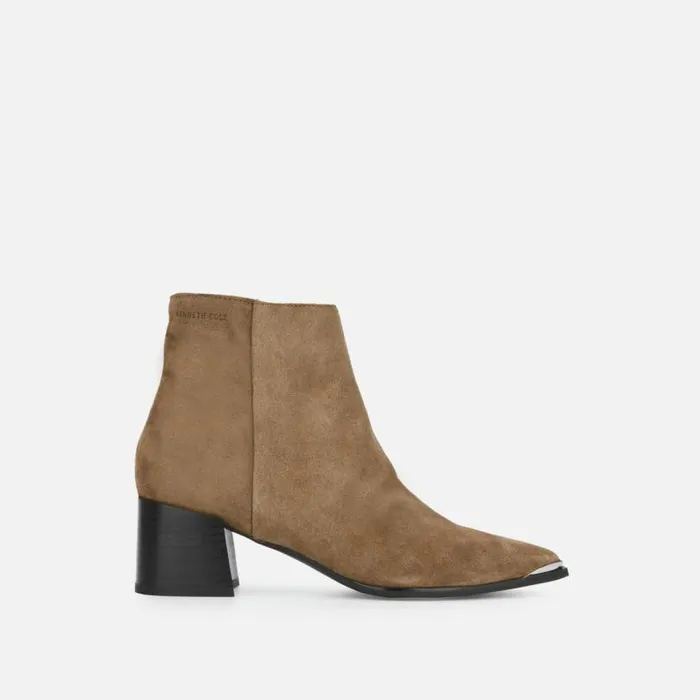 Roanne Suede Ankle Bootie Taupe Women Kenneth Cole Boots Booties