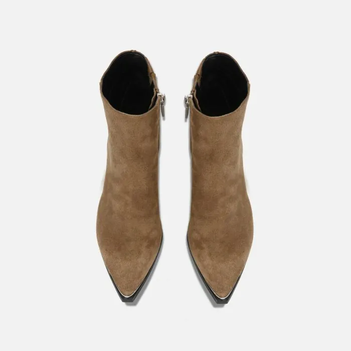 Roanne Suede Ankle Bootie Taupe Women Kenneth Cole Boots Booties Roanne Suede Ankle Bootie Taupe Women Kenneth Cole Boots Booties